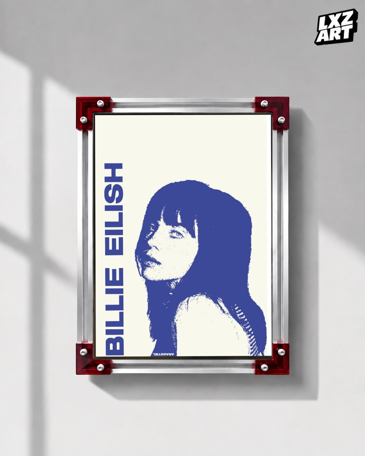 Billie Eilish Minimalist Portrait Poster | Bossa Nova | Unframed Bedroom Wall Art — LXZART display 1; frame not included