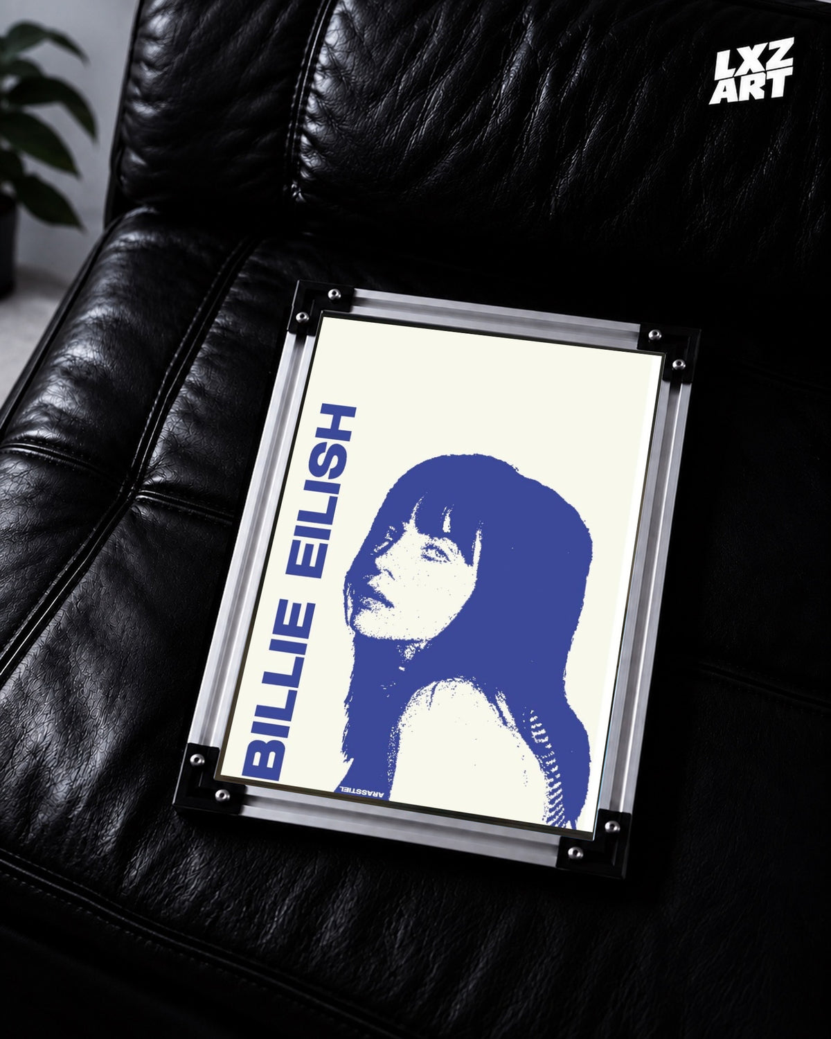 Billie Eilish Minimalist Portrait Poster | Bossa Nova | Unframed Bedroom Wall Art — LXZART display 2; frame not included