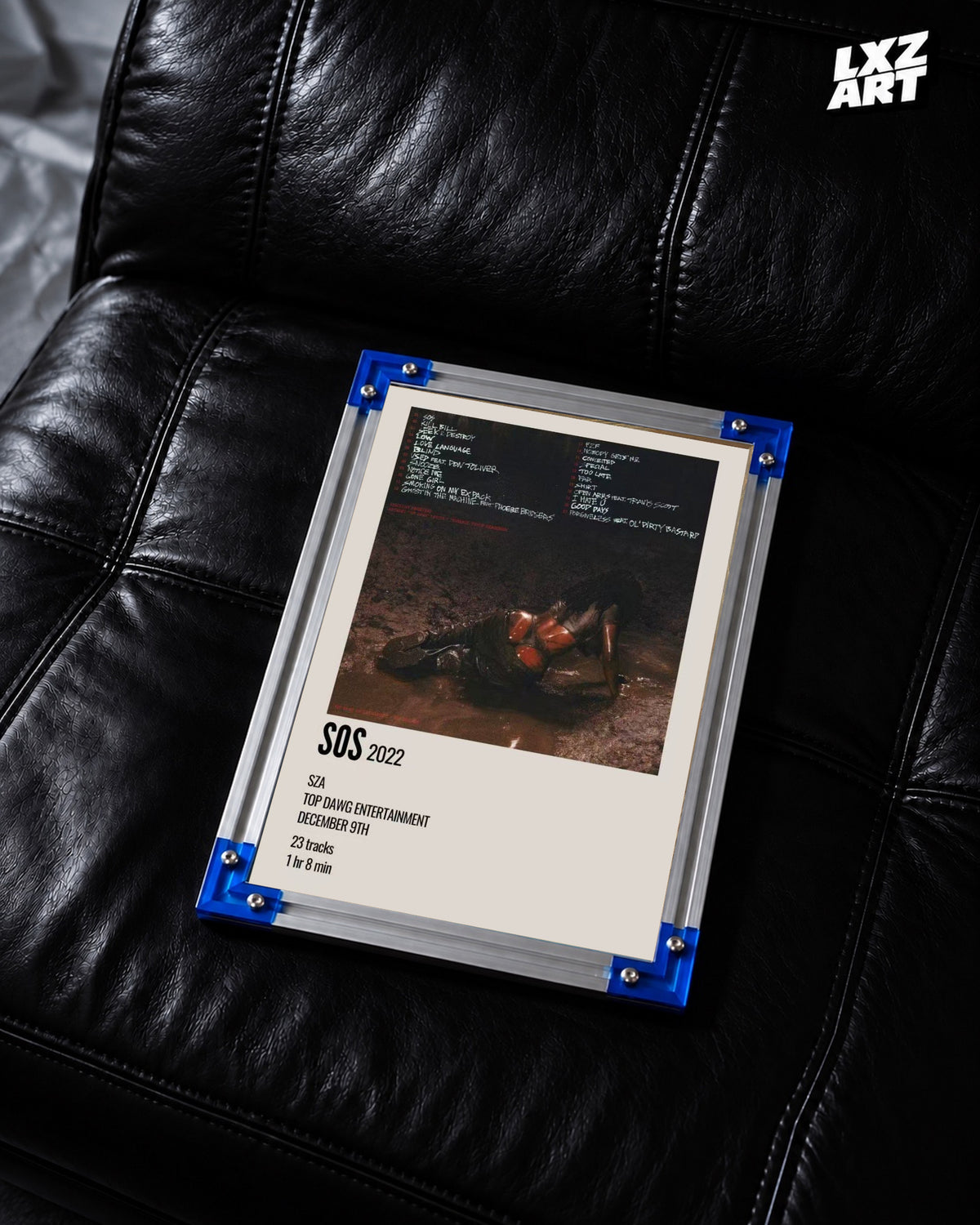 SZA SOS Album Poster | Unframed Bedroom Wall Art — LXZART display 2; frame not included