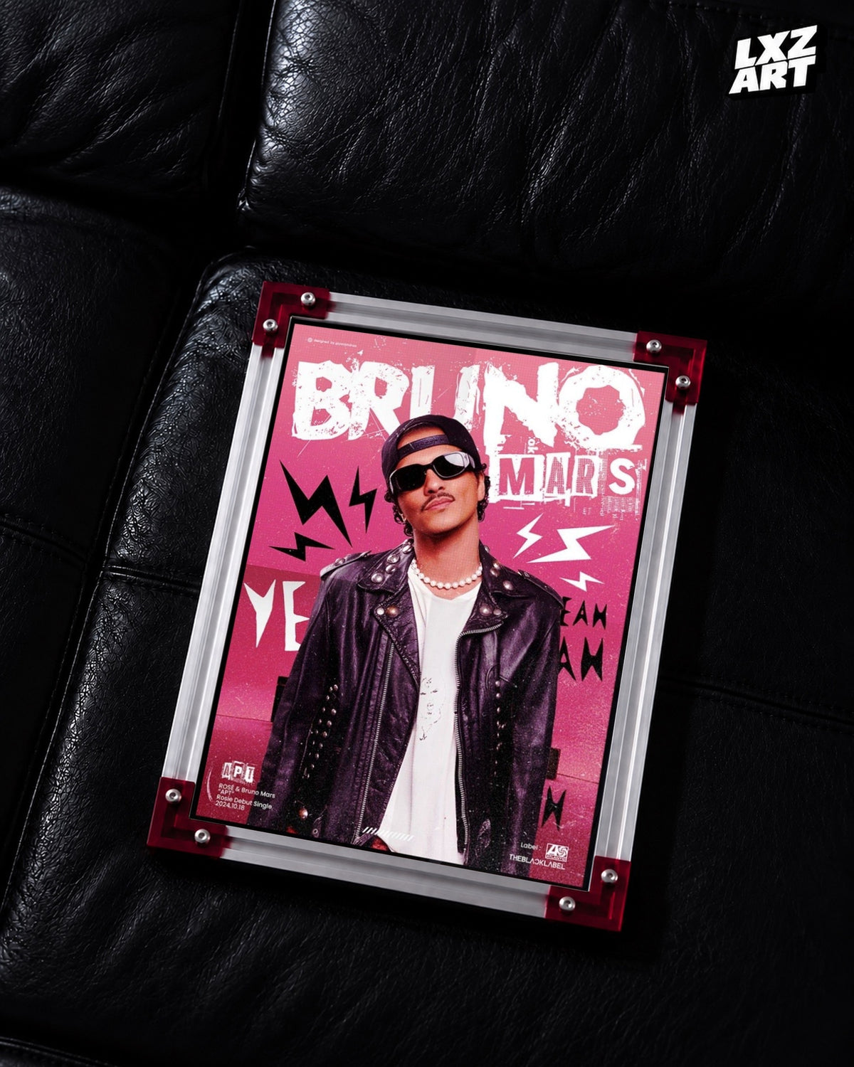 Bruno Mars x ROSE APT Wall Art Print — LXZART display 2; frame not included