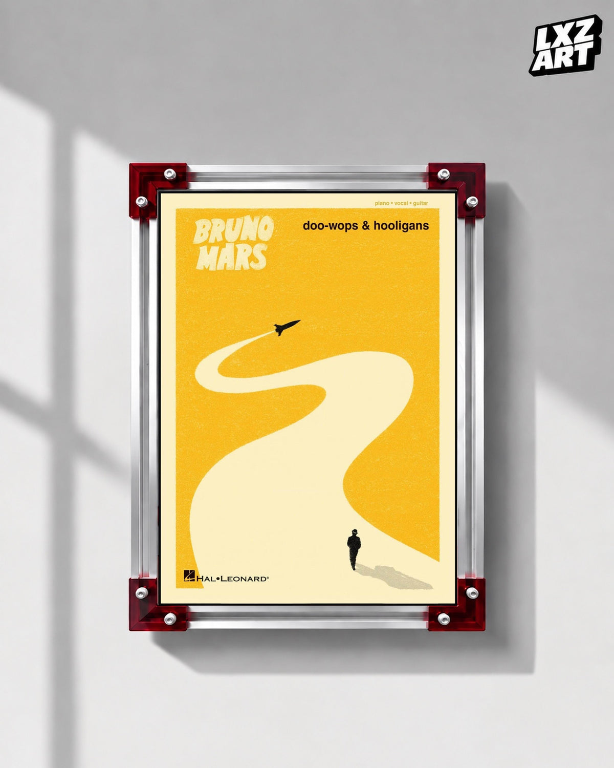 Bruno Mars Doo-Wops & Hooligans Wall Art Print — LXZART display 1; frame not included