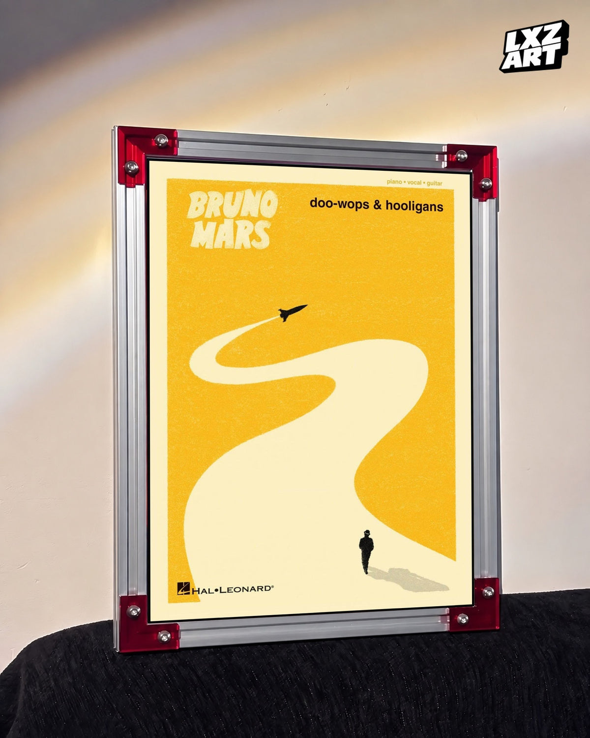 Bruno Mars Doo-Wops & Hooligans Wall Art Print — LXZART display 3; frame not included
