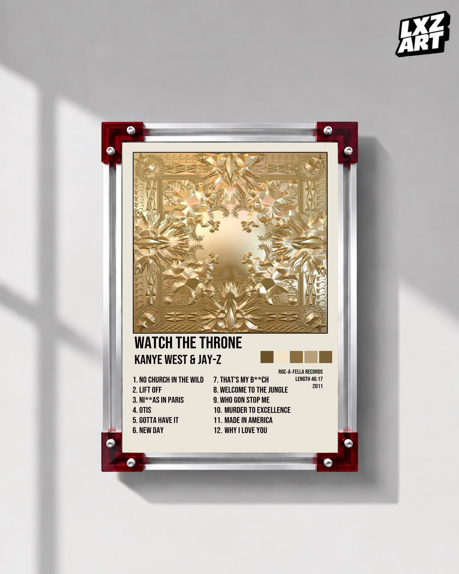 Kanye West & Jay-Z Watch the Throne Album Tracklist | LXZART