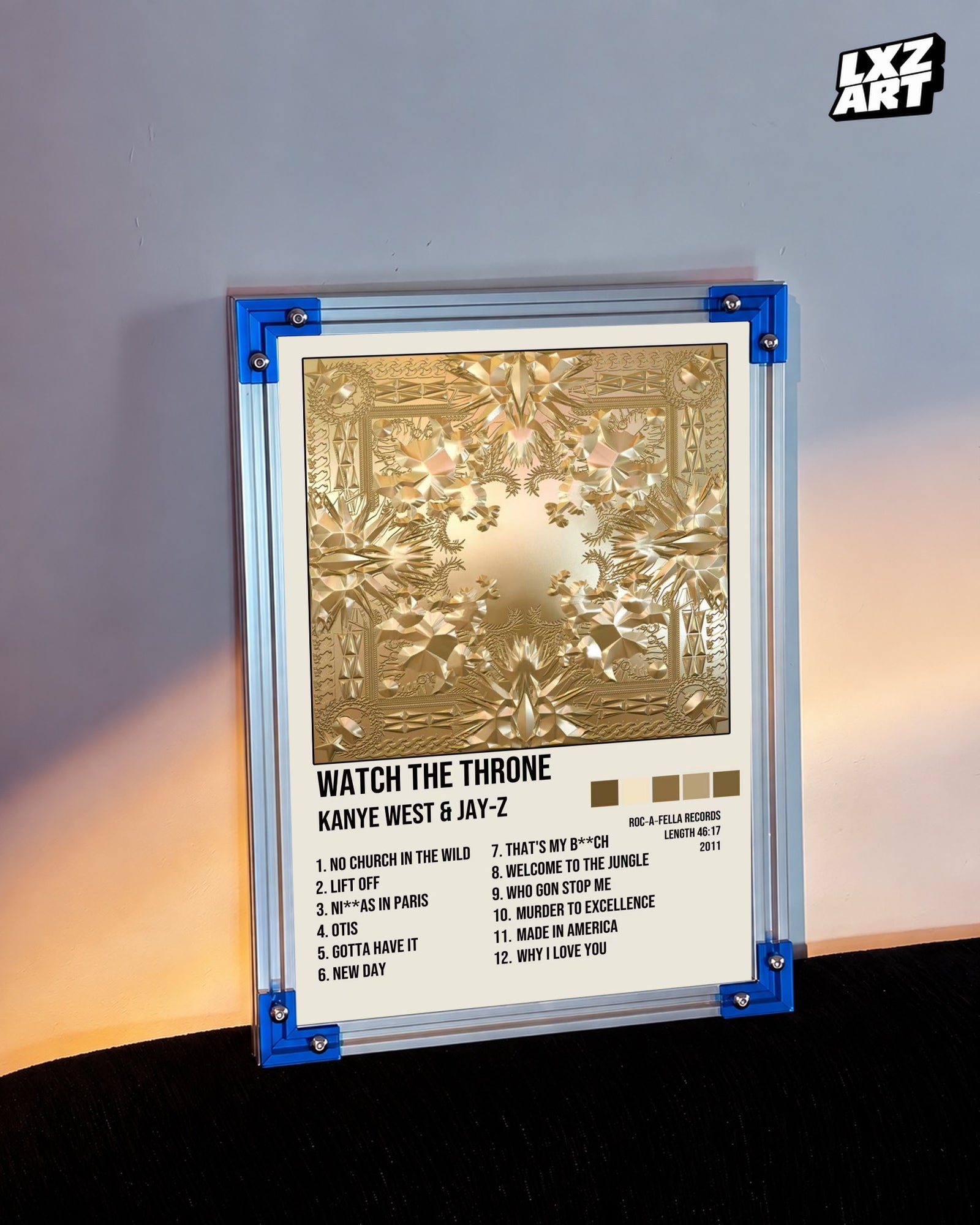 Kanye West & Jay-Z Watch the Throne Album Tracklist | LXZART