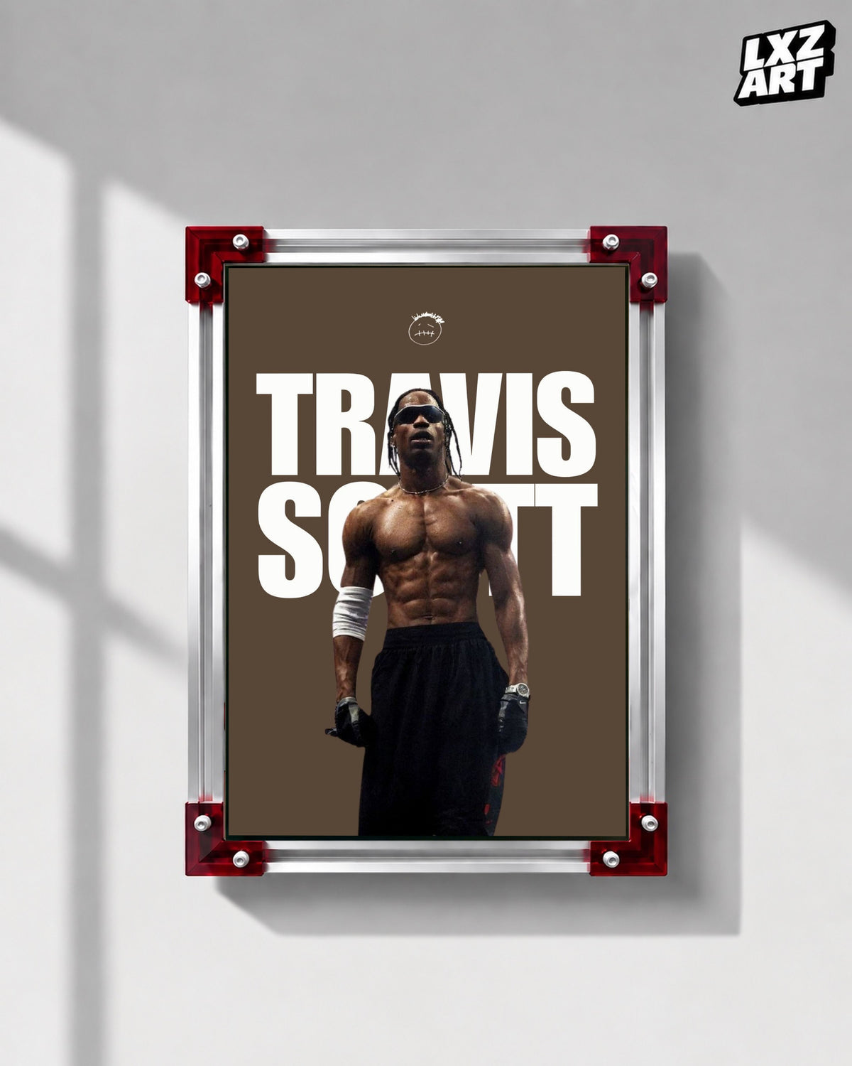 Travis Scott Artist Portrait Poster | Unframed Bedroom Wall Art — LXZART display 1; frame not included