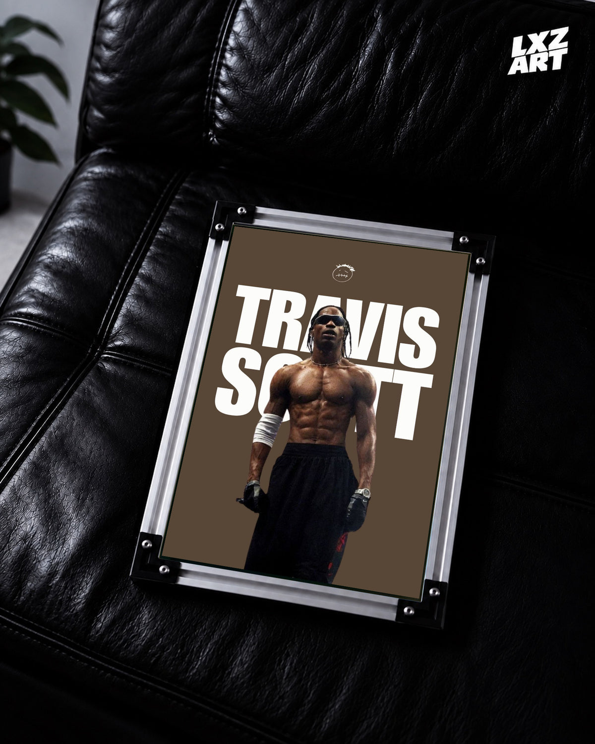 Travis Scott Artist Portrait Poster | Unframed Bedroom Wall Art — LXZART display 2; frame not included