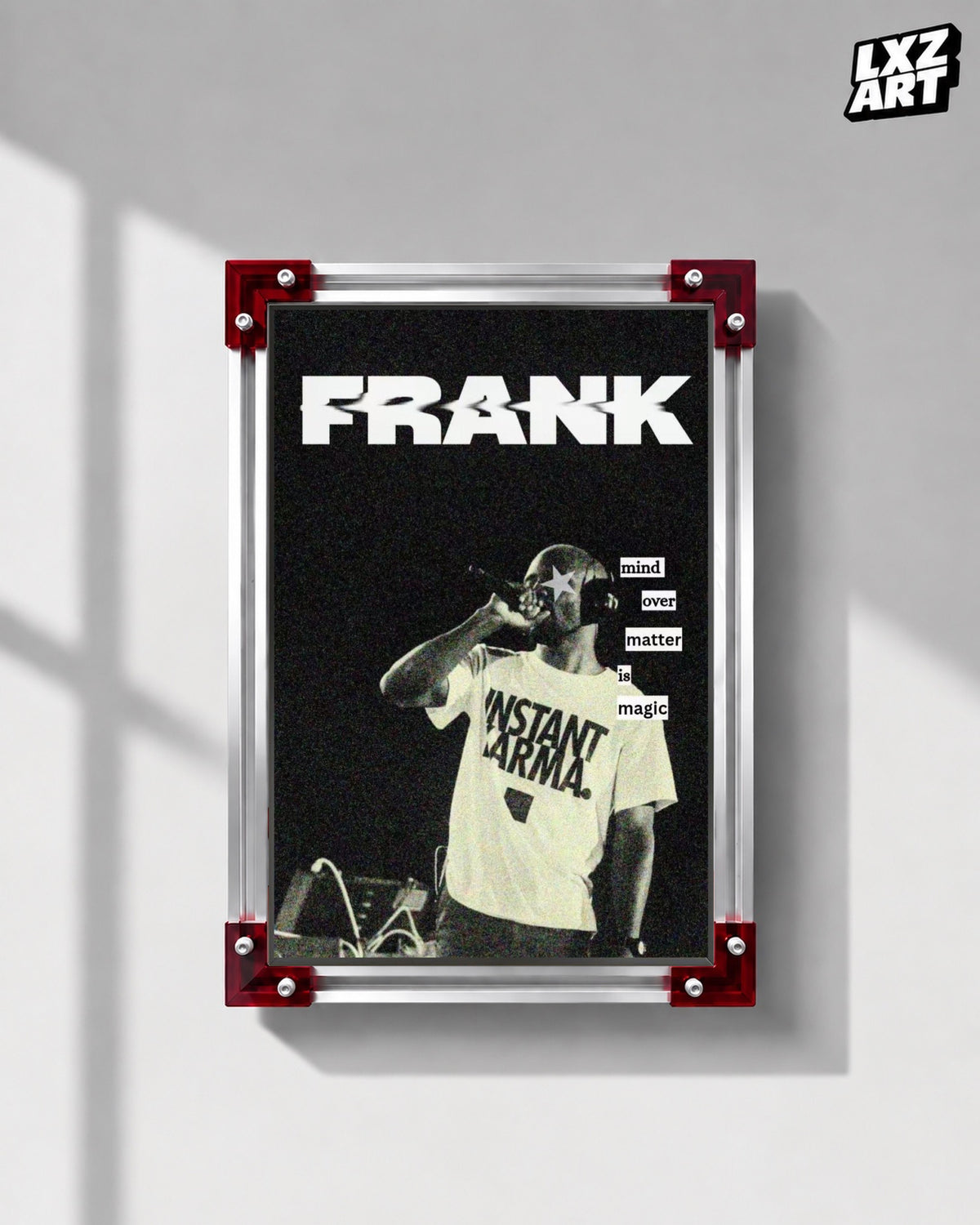 Frank Ocean Instant Karma Live Poster — LXZART display 1; frame not included
