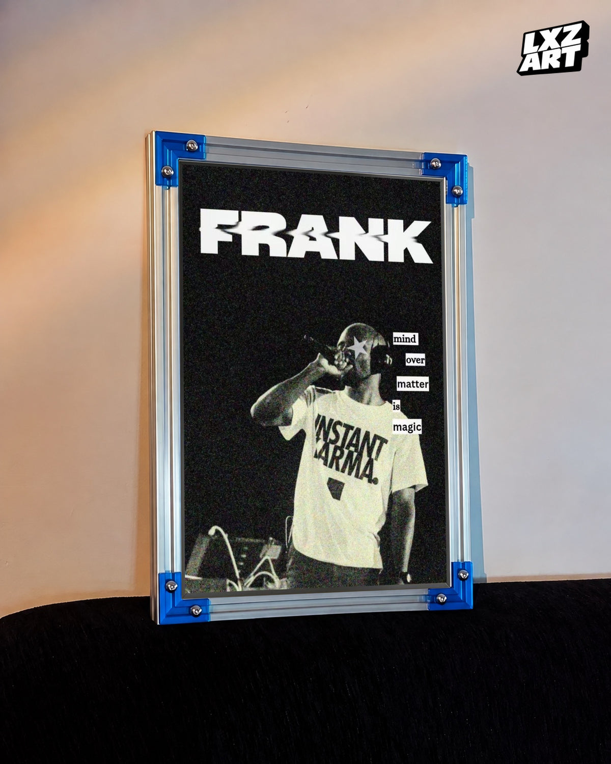 Frank Ocean Instant Karma Live Poster — LXZART display 3; frame not included