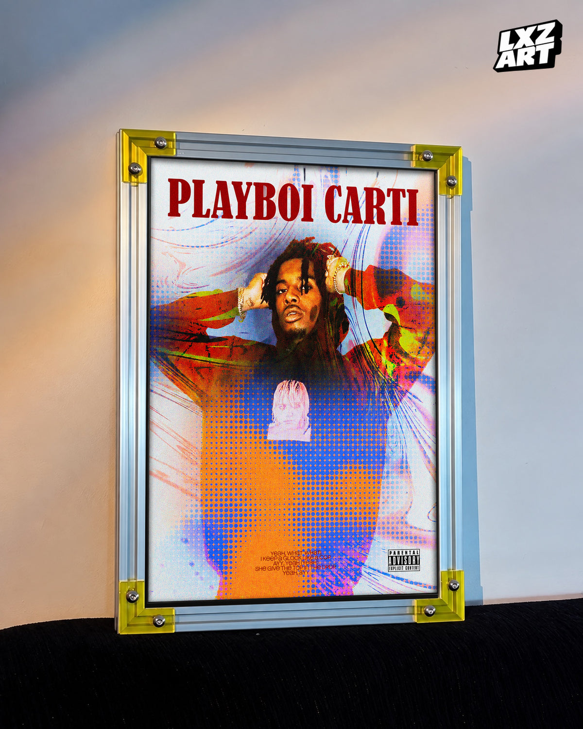 Playboi Carti Portrait Poster | Unframed Bedroom Wall Art — LXZART display 3; frame not included
