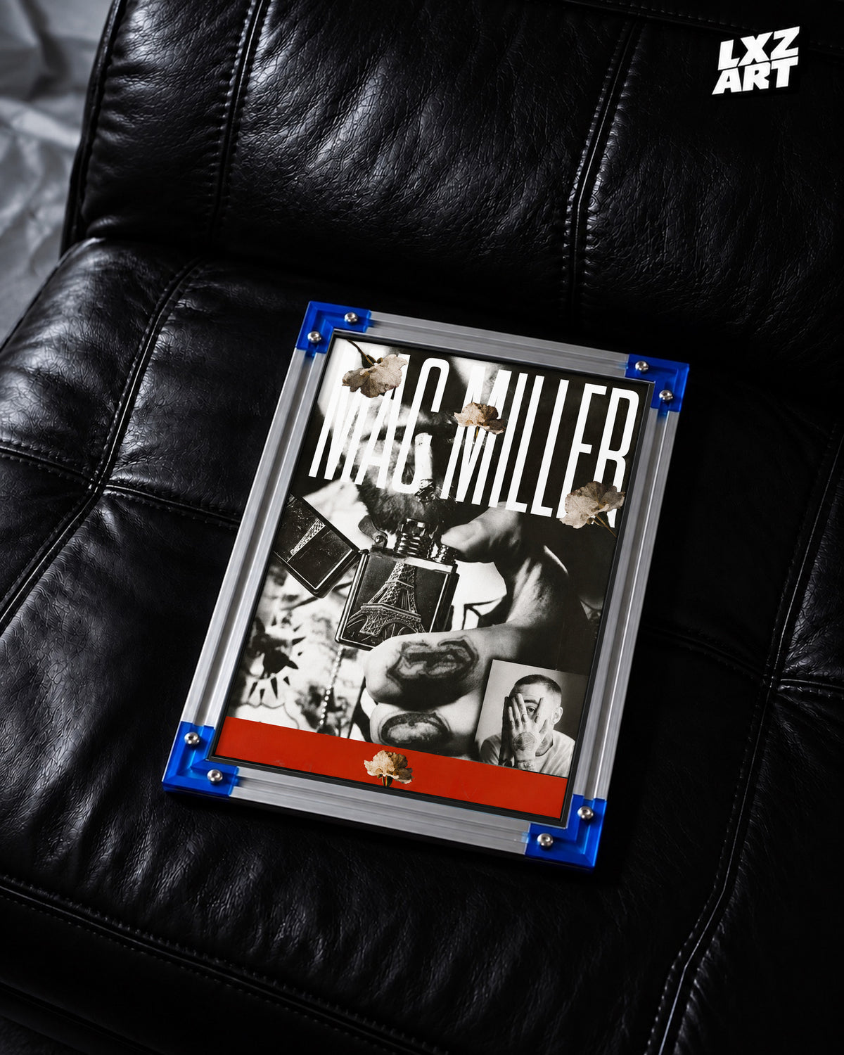 Mac Miller Collage Poster | Unframed Bedroom Wall Art — LXZART display 2; frame not included