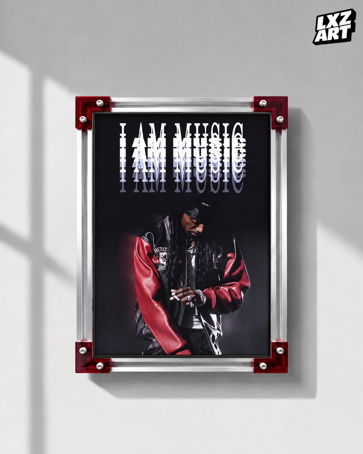 Playboi Carti I AM MUSIC Portrait Poster | Unframed Bedroom Wall Art — LXZART display 1; frame not included