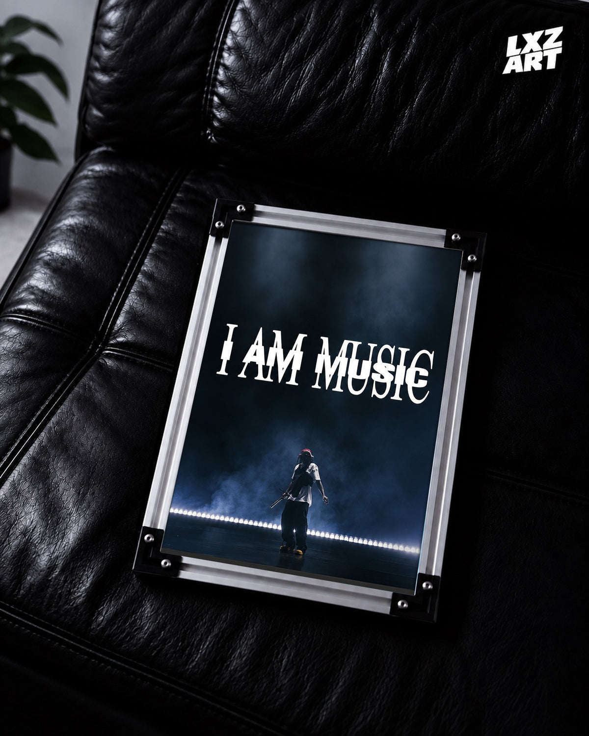 Playboi Carti I AM MUSIC Performance Poster | Unframed Bedroom Wall Art — LXZART display 2; frame not included