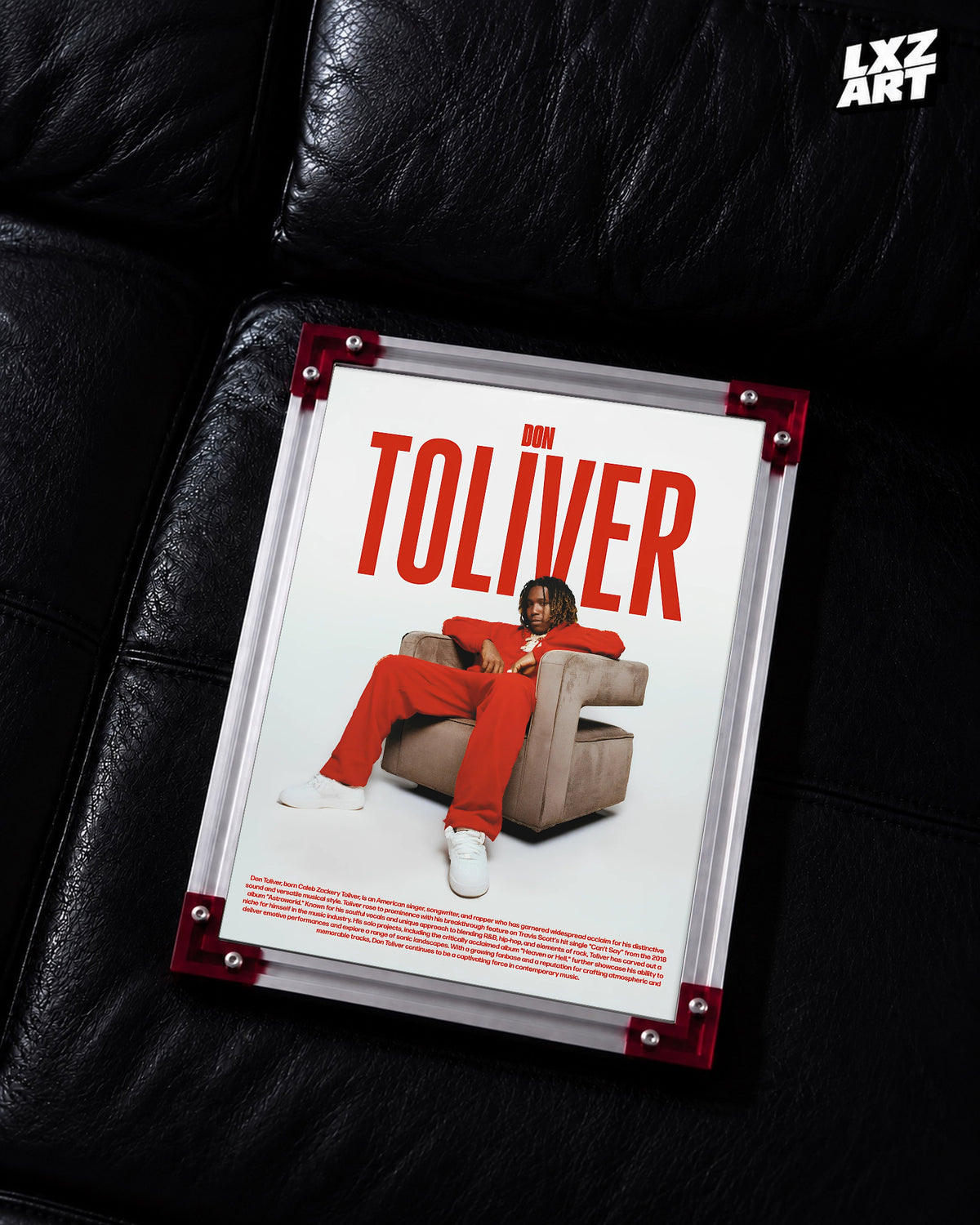 Don Toliver Biography Portrait Poster | Unframed Bedroom Wall Art — LXZART display 2; frame not included