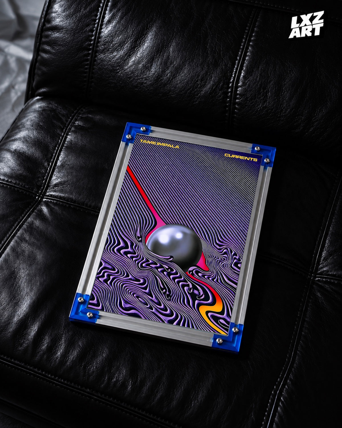 Tame Impala Currents Psychedelic Album Poster | Unframed — LXZART display 2; frame not included