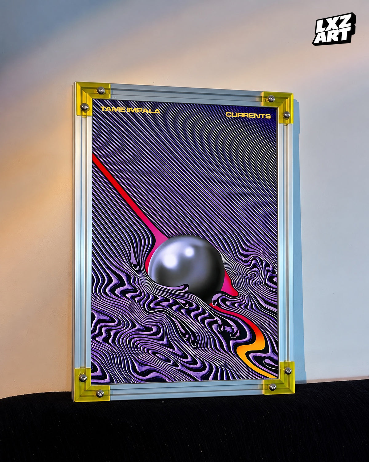 Tame Impala Currents Psychedelic Album Poster | Unframed — LXZART display 3; frame not included
