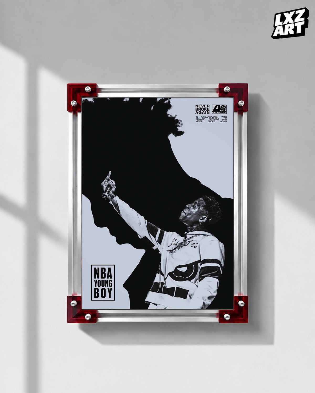 YoungBoy Never Broke Again Portrait Poster | Unframed Bedroom Wall Art — LXZART display 1; frame not included