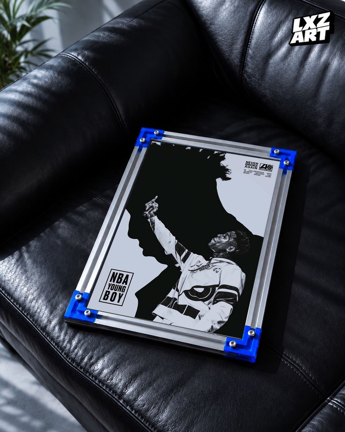 YoungBoy Never Broke Again Portrait Poster | Unframed Bedroom Wall Art — LXZART display 2; frame not included