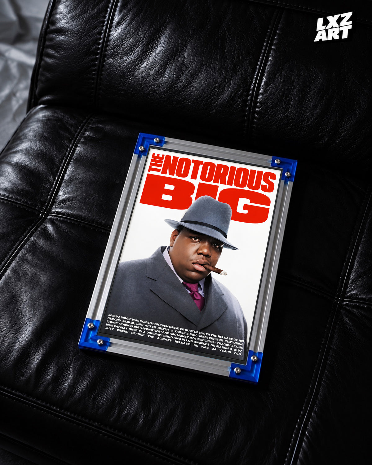 The Notorious B.I.G. Portrait Poster | Unframed Bedroom Wall Art — LXZART display 2; frame not included
