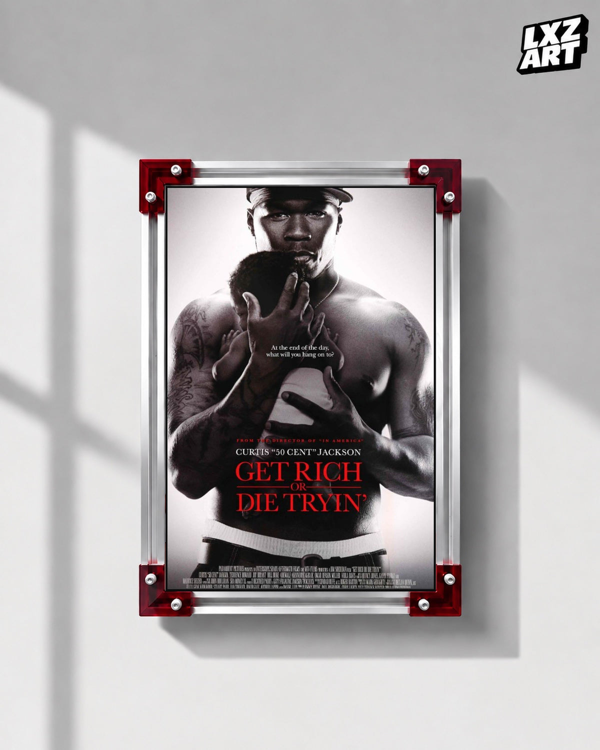 50 Cent Get Rich or Die Tryin Movie Poster | Unframed Wall Art — LXZART display 1; frame not included
