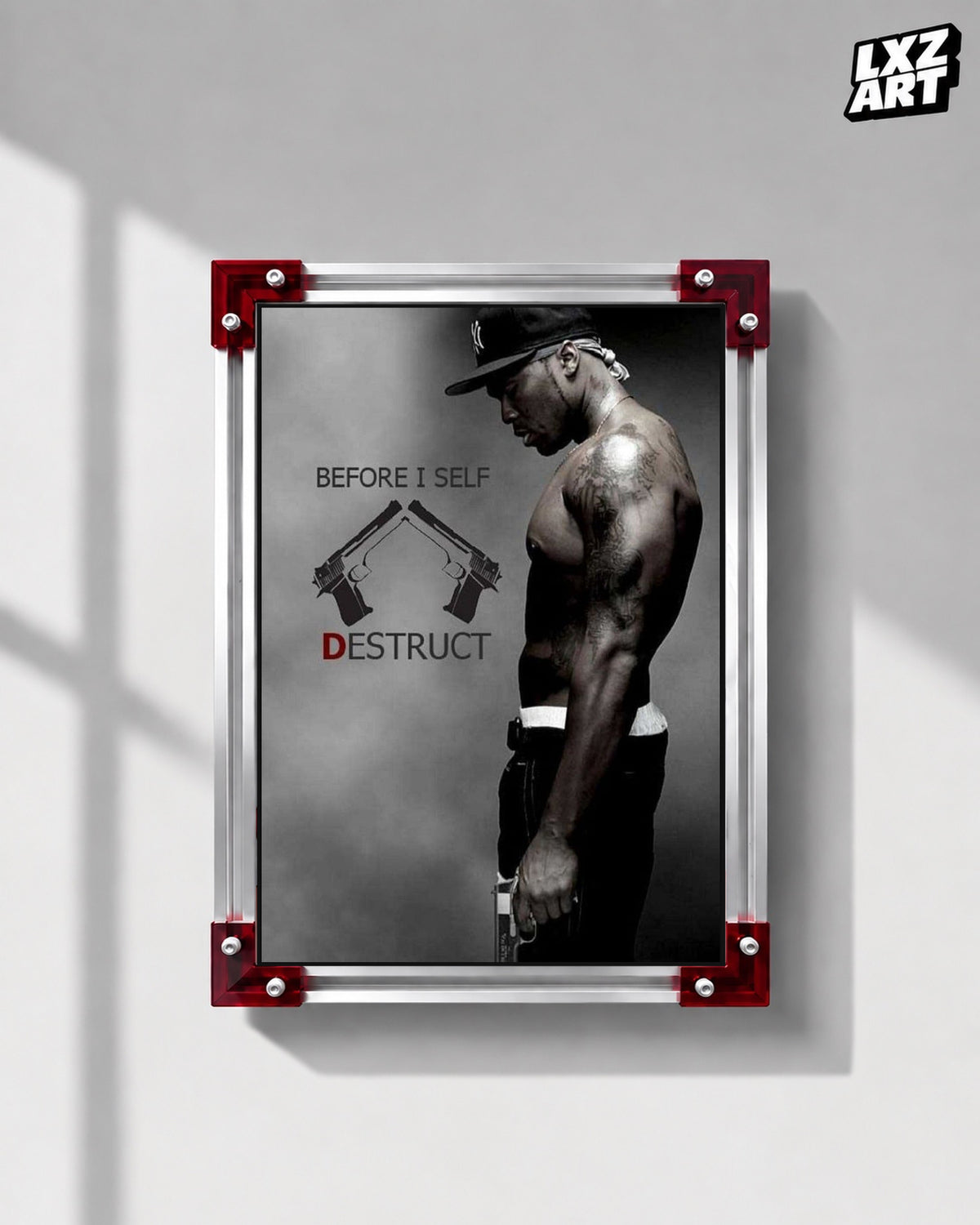 50 Cent Before I Self Destruct Movie Poster | Unframed Wall Art — LXZART display 1; frame not included