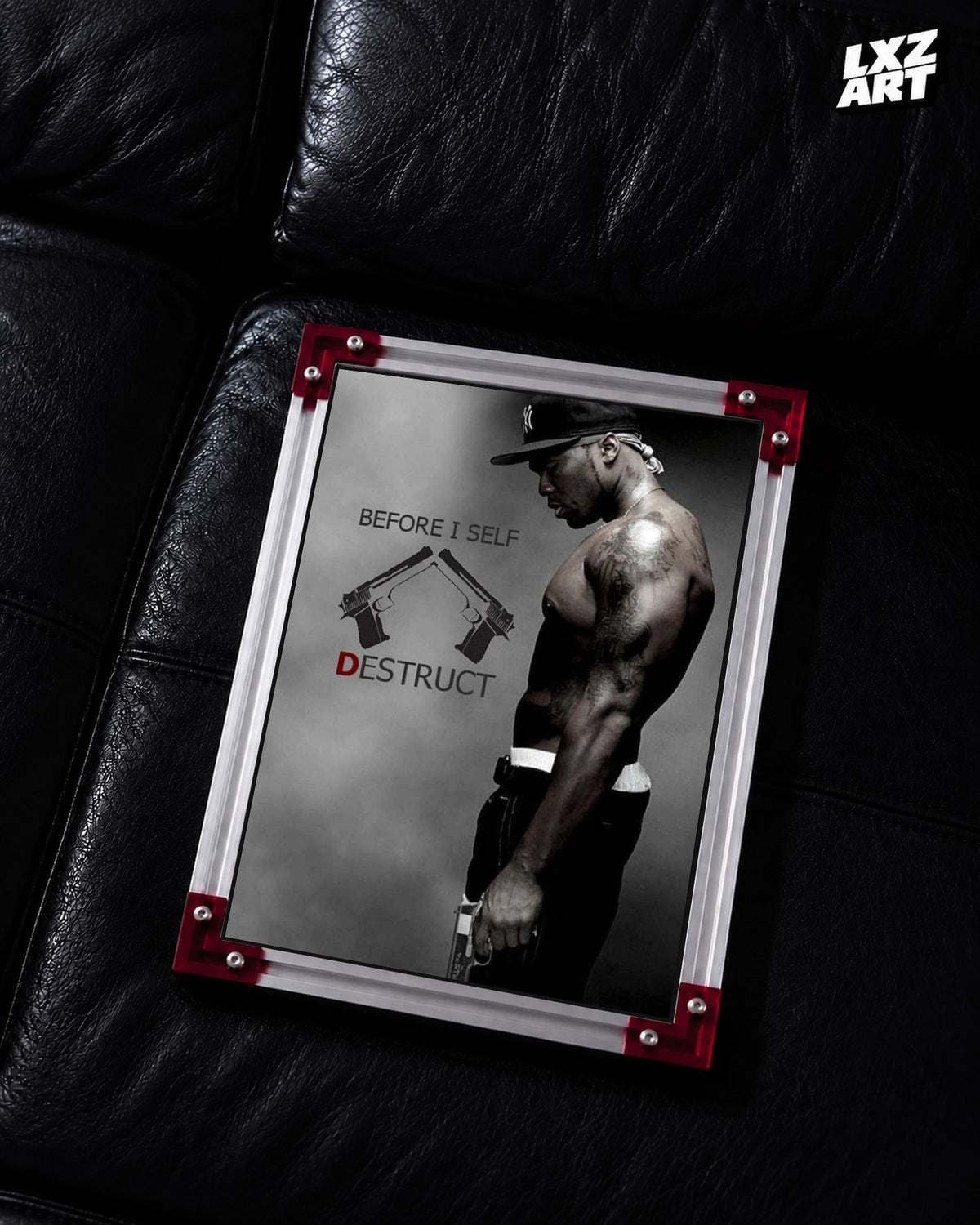 50 Cent Before I Self Destruct Movie Poster | Unframed Wall Art — LXZART display 2; frame not included