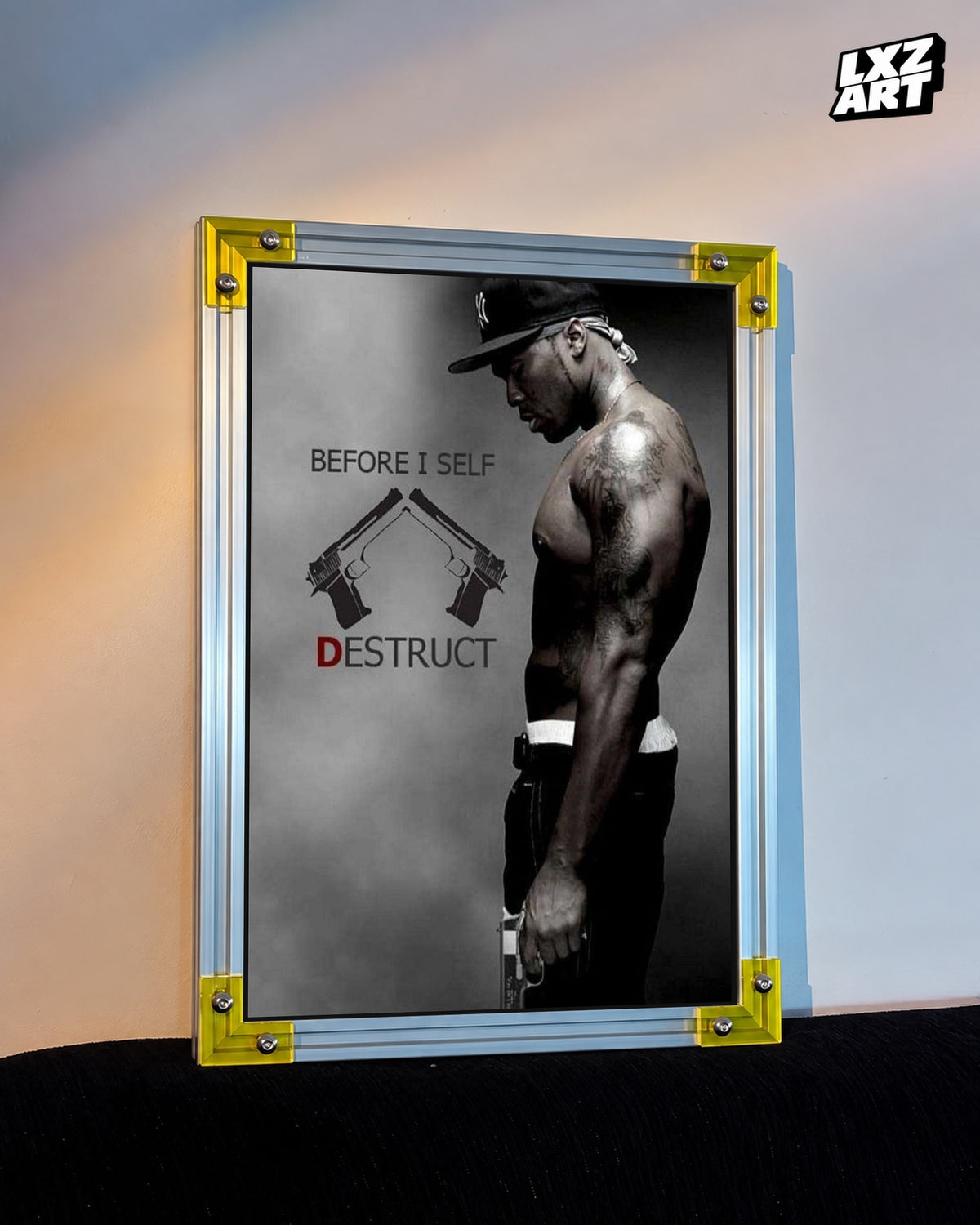 50 Cent Before I Self Destruct Movie Poster | Unframed Wall Art — LXZART display 3; frame not included