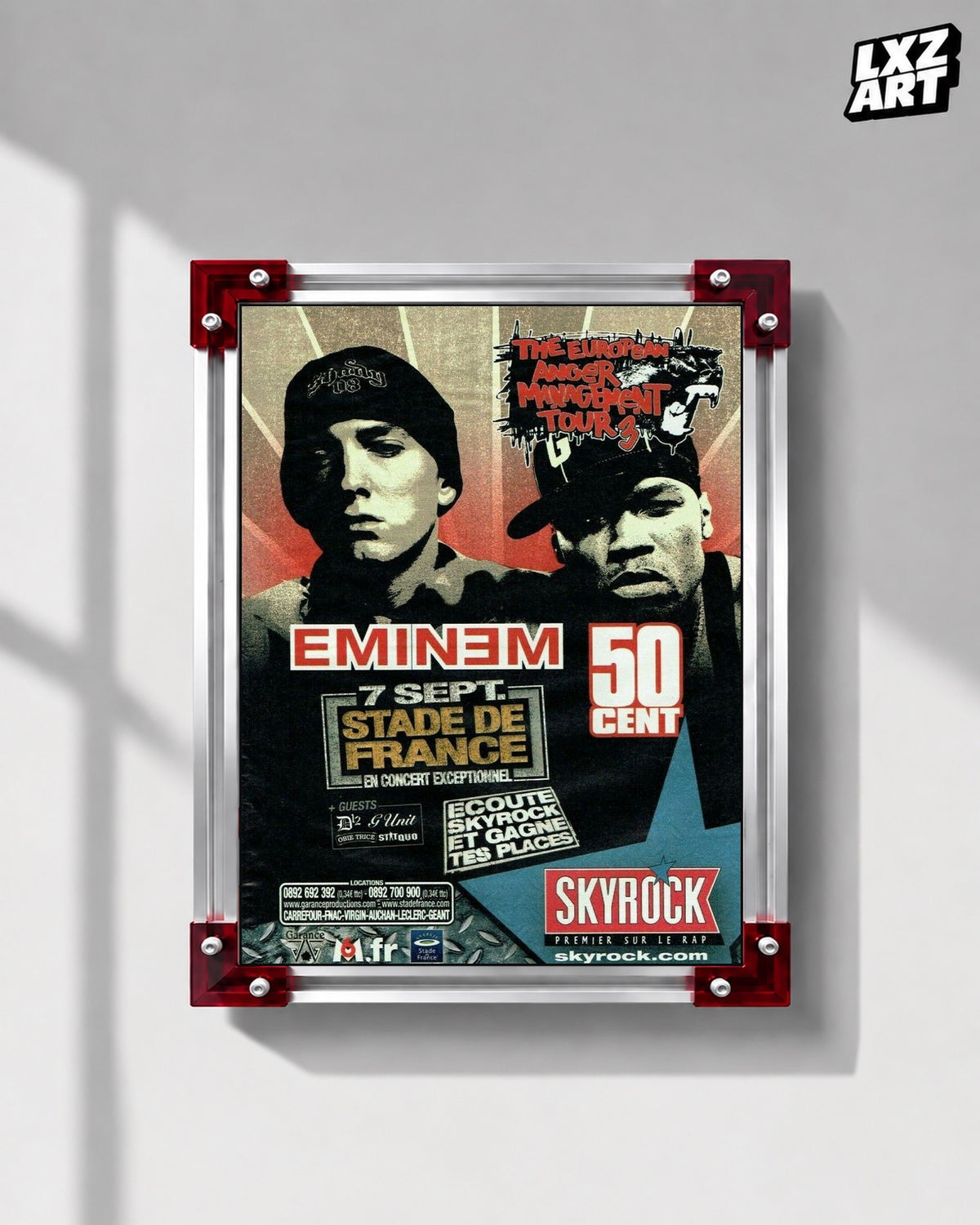 50 Cent Anger Management Tour Poster | Unframed Wall Art — LXZART display 1; frame not included