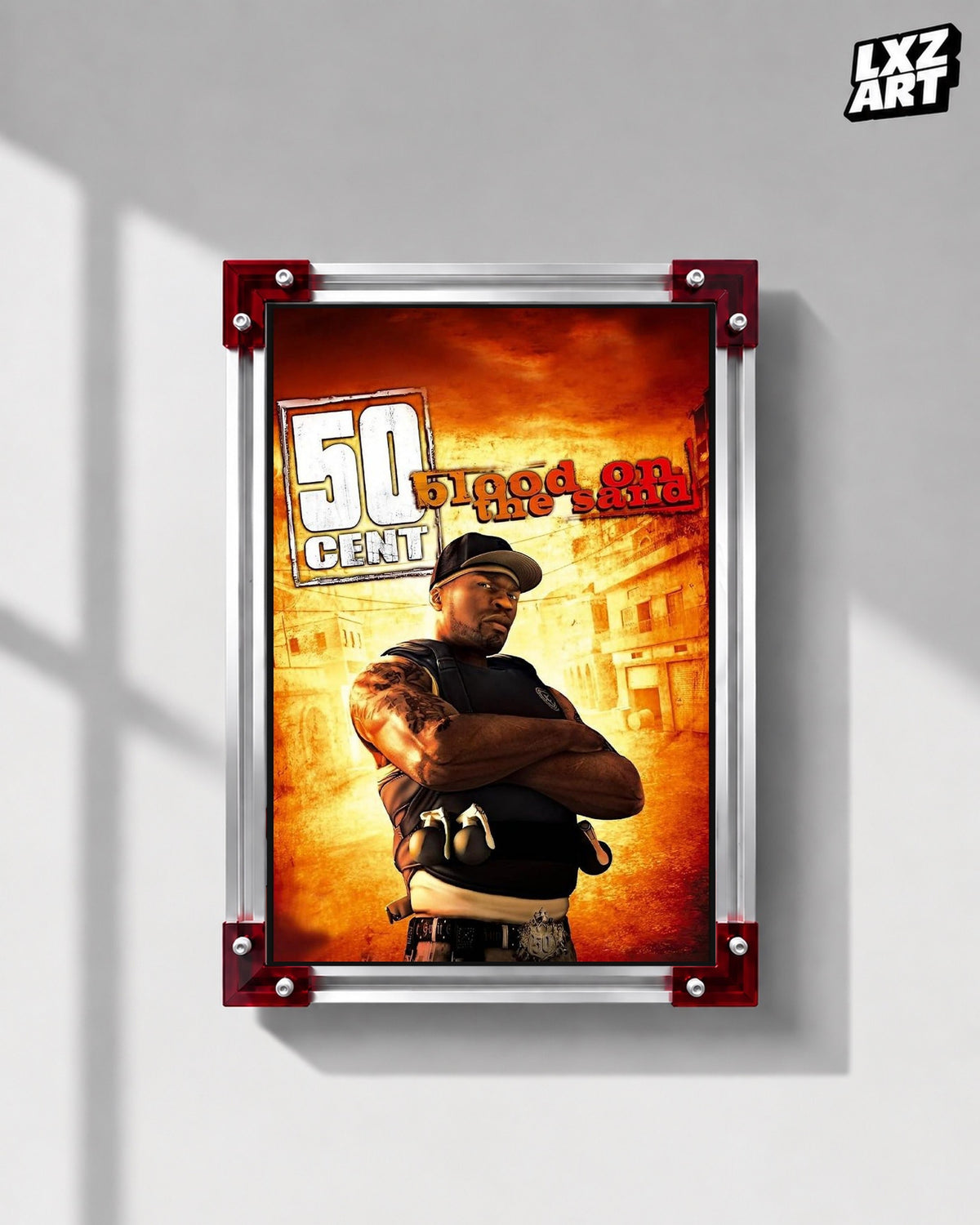 50 Cent Blood on the Sand Game Poster | Unframed Wall Art — LXZART display 1; frame not included