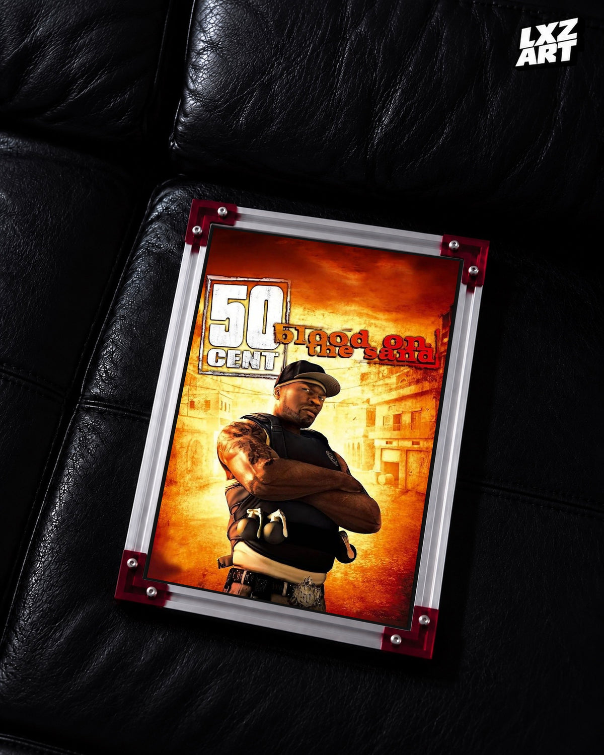50 Cent Blood on the Sand Game Poster | Unframed Wall Art — LXZART display 2; frame not included