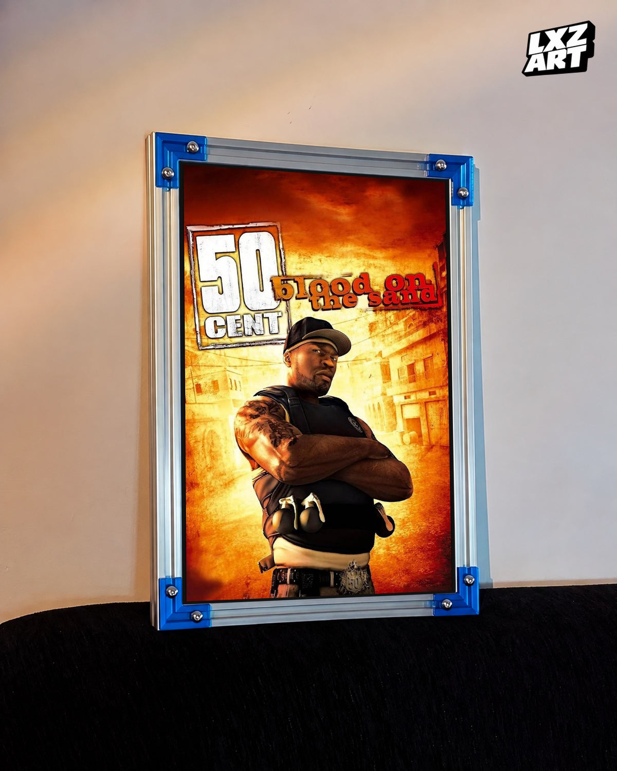 50 Cent Blood on the Sand Game Poster | Unframed Wall Art — LXZART display 3; frame not included