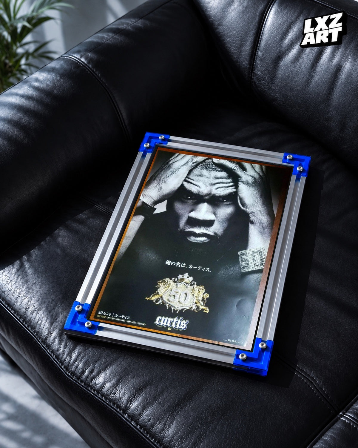 50 Cent Curtis Japanese Promo Poster | Unframed Wall Art — LXZART display 2; frame not included