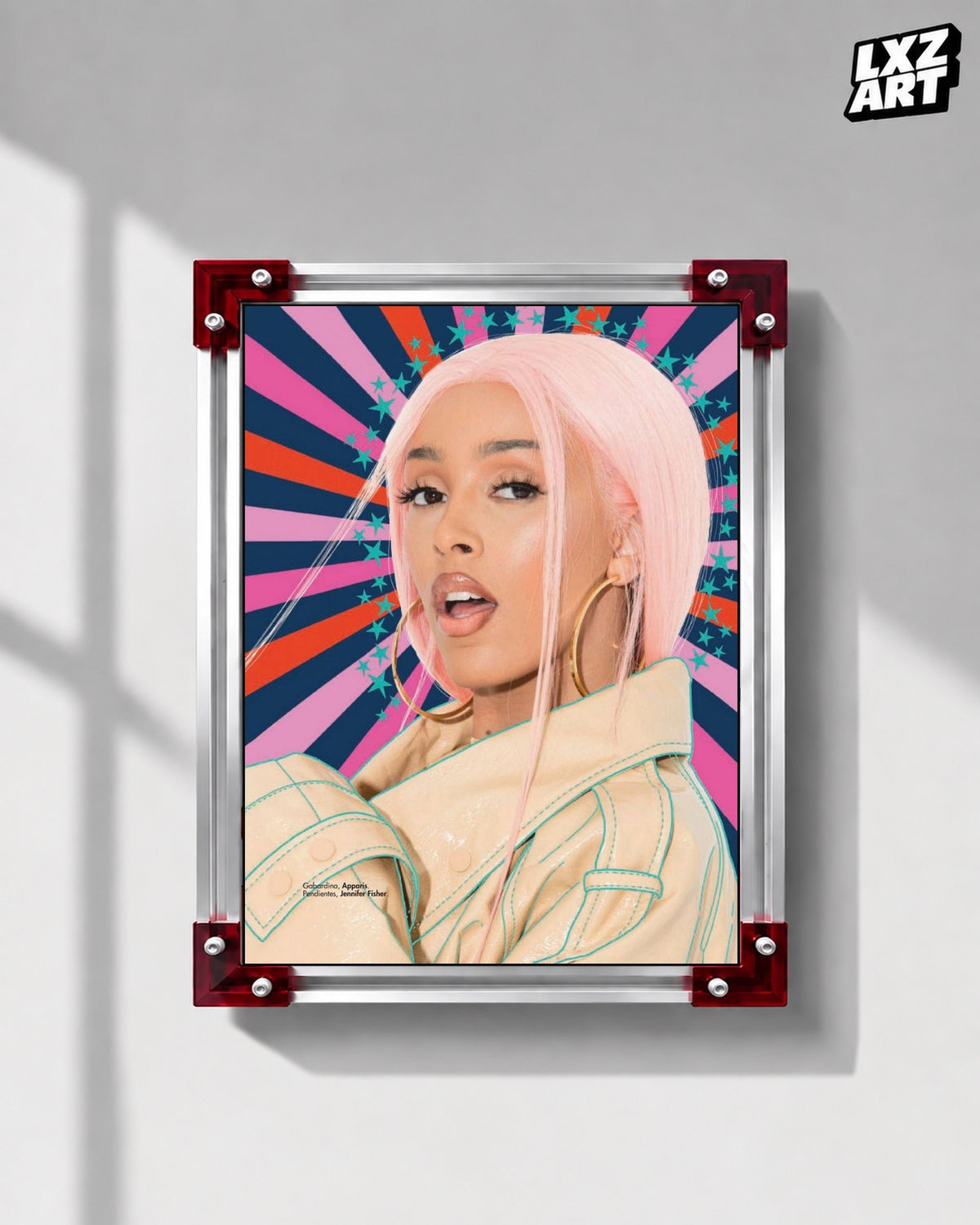 Doja Cat Cosmopolitan Portrait Poster | Unframed Wall Art — LXZART display 1; frame not included