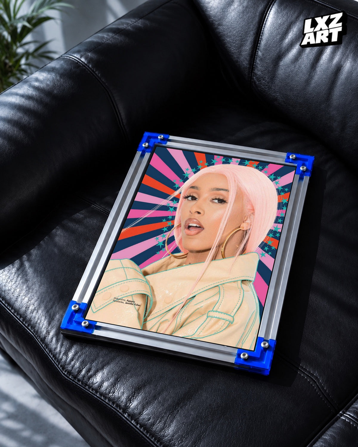 Doja Cat Cosmopolitan Portrait Poster | Unframed Wall Art — LXZART display 2; frame not included