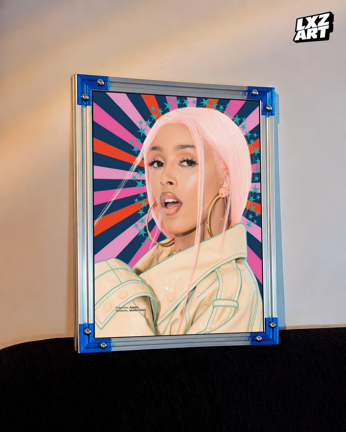 Doja Cat Cosmopolitan Portrait Poster | Unframed Wall Art — LXZART display 3; frame not included