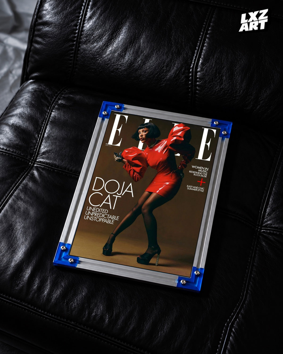 Doja Cat ELLE Cover Poster | Unframed Wall Art — LXZART display 2; frame not included