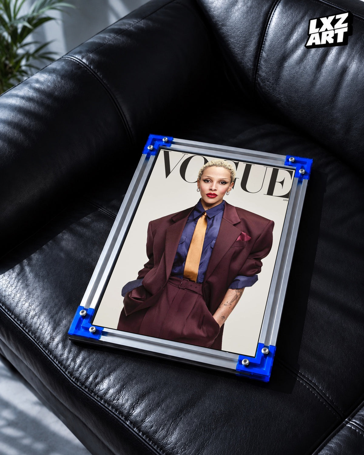 Doja Cat Vogue April Cover Poster | Unframed Wall Art — LXZART display 2; frame not included