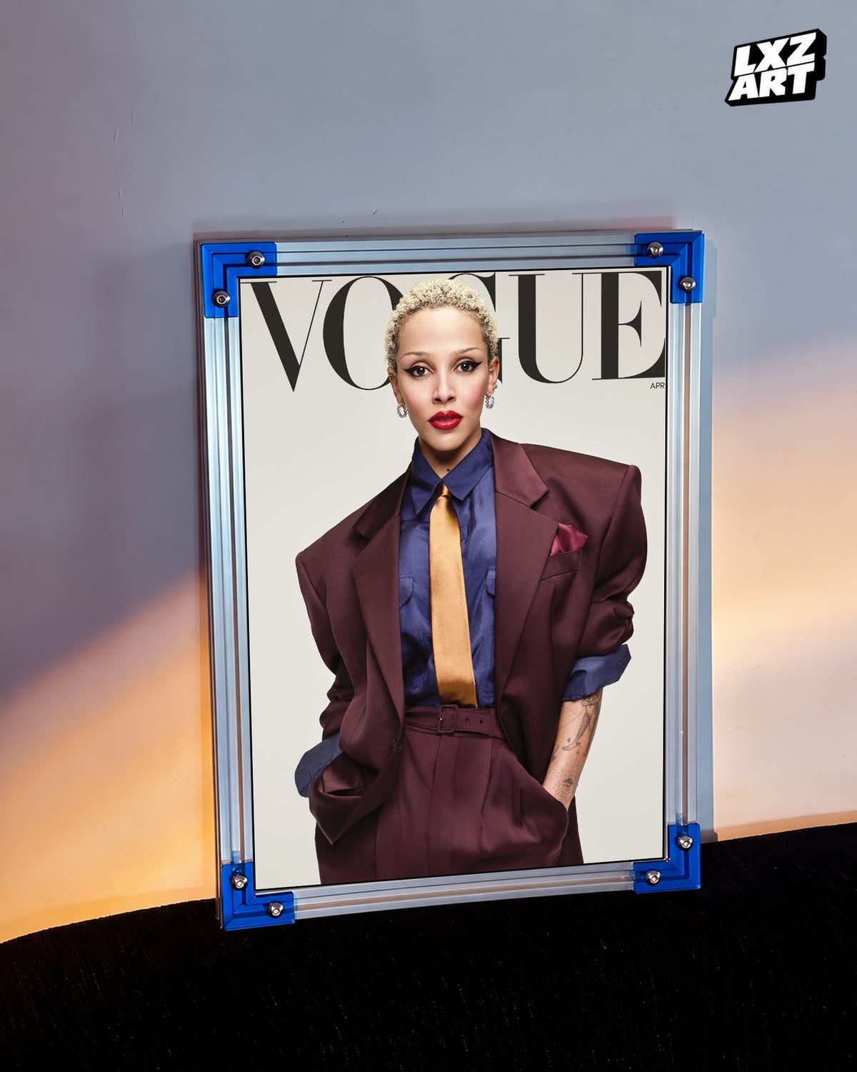 Doja Cat Vogue April Cover Poster | Unframed Wall Art — LXZART display 3; frame not included