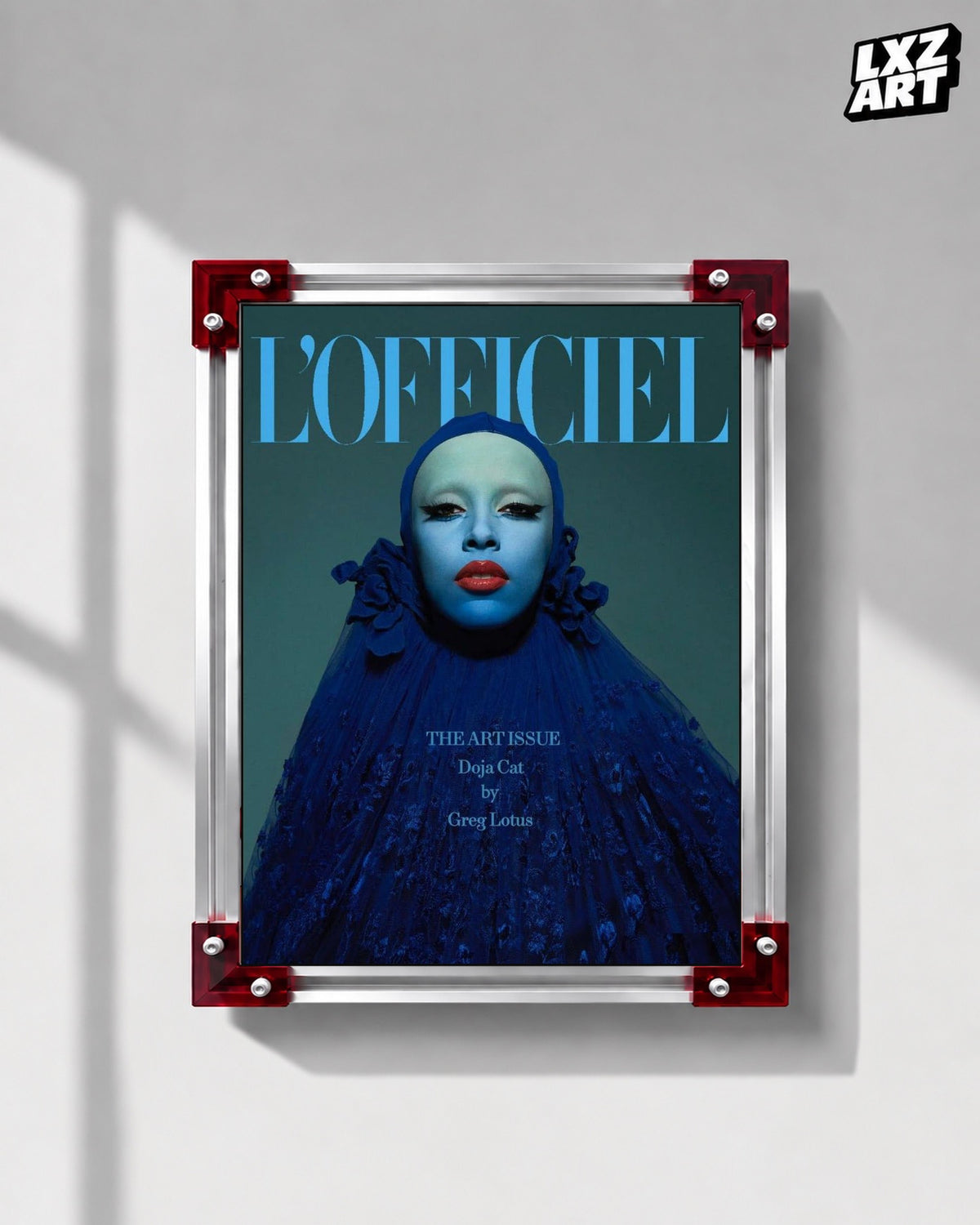 Doja Cat L'Officiel Art Issue Cover Poster | Unframed Wall Art — LXZART display 1; frame not included