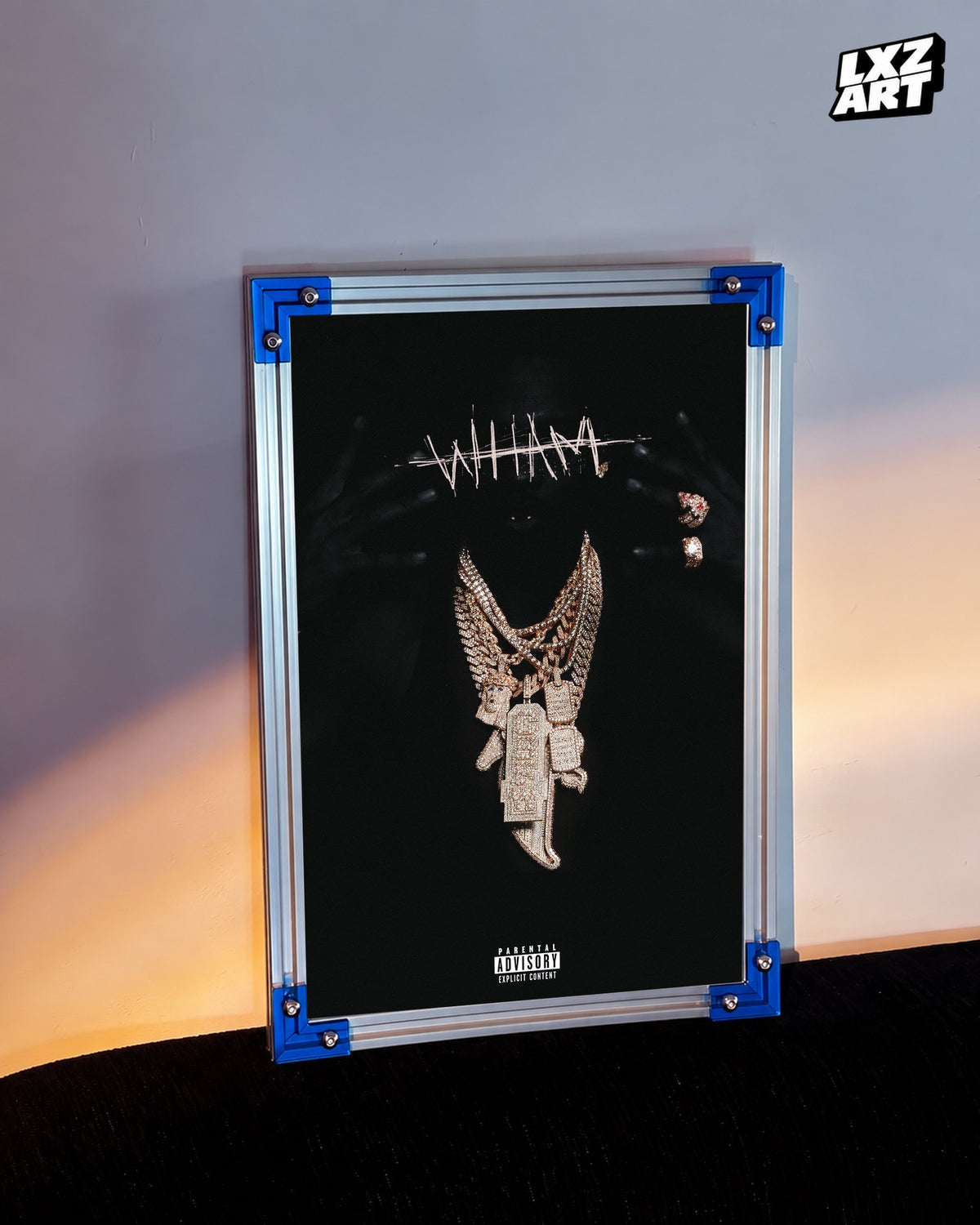 Lil Baby WHAM Album Poster | Unframed Wall Art — LXZART display 3; frame not included