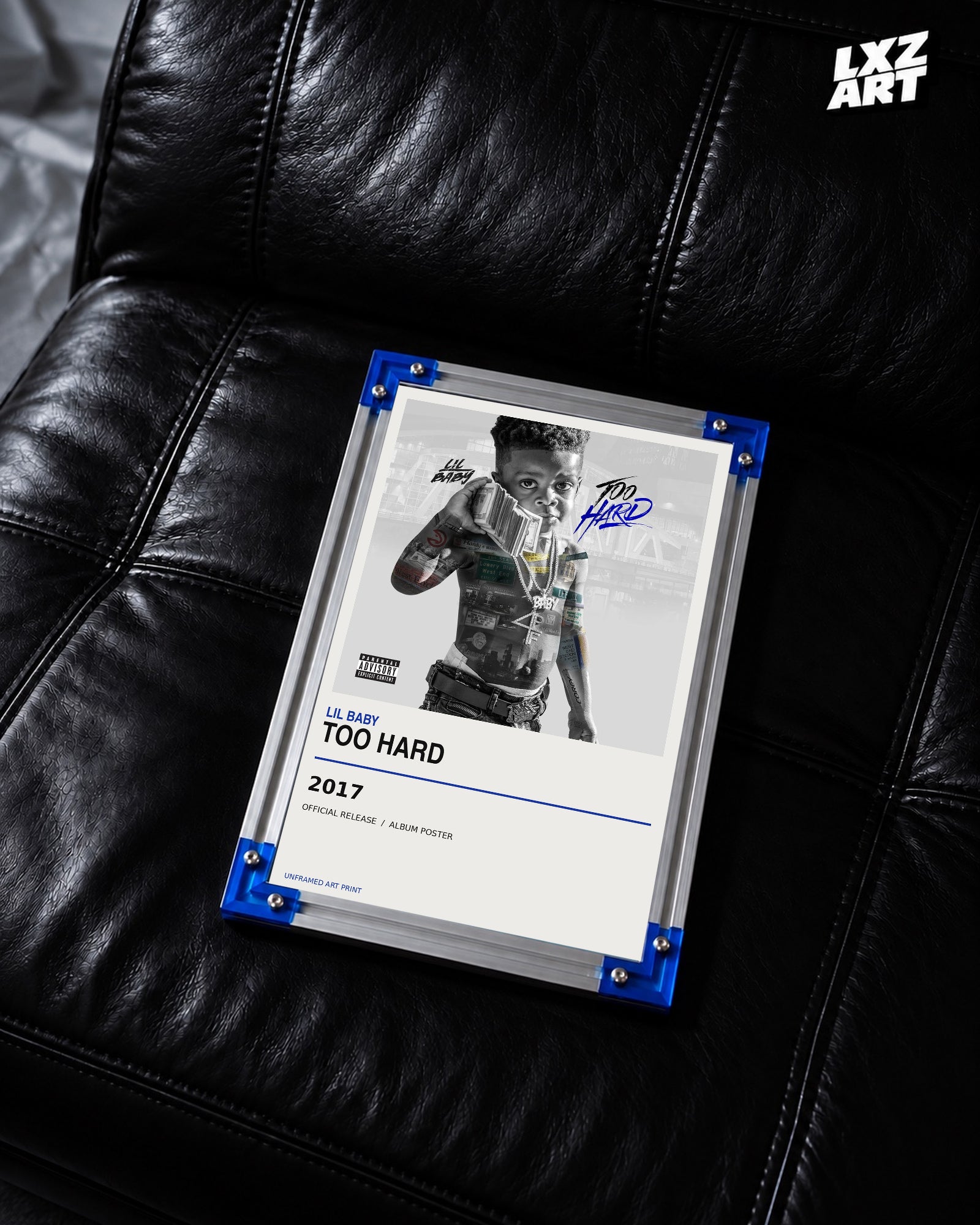 Lil Baby Too Hard Album Cover Poster | Hip Hop Rap Music Wall Art | Ae