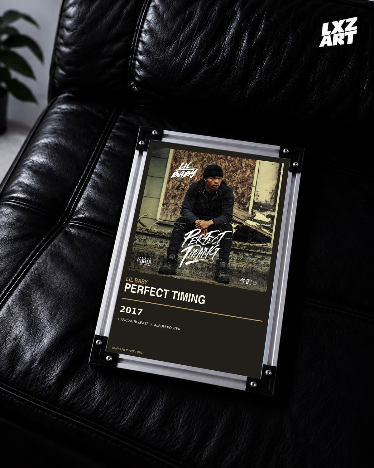 Lil Baby Perfect Timing Album Poster | Unframed Wall Art — LXZART display 2; frame not included