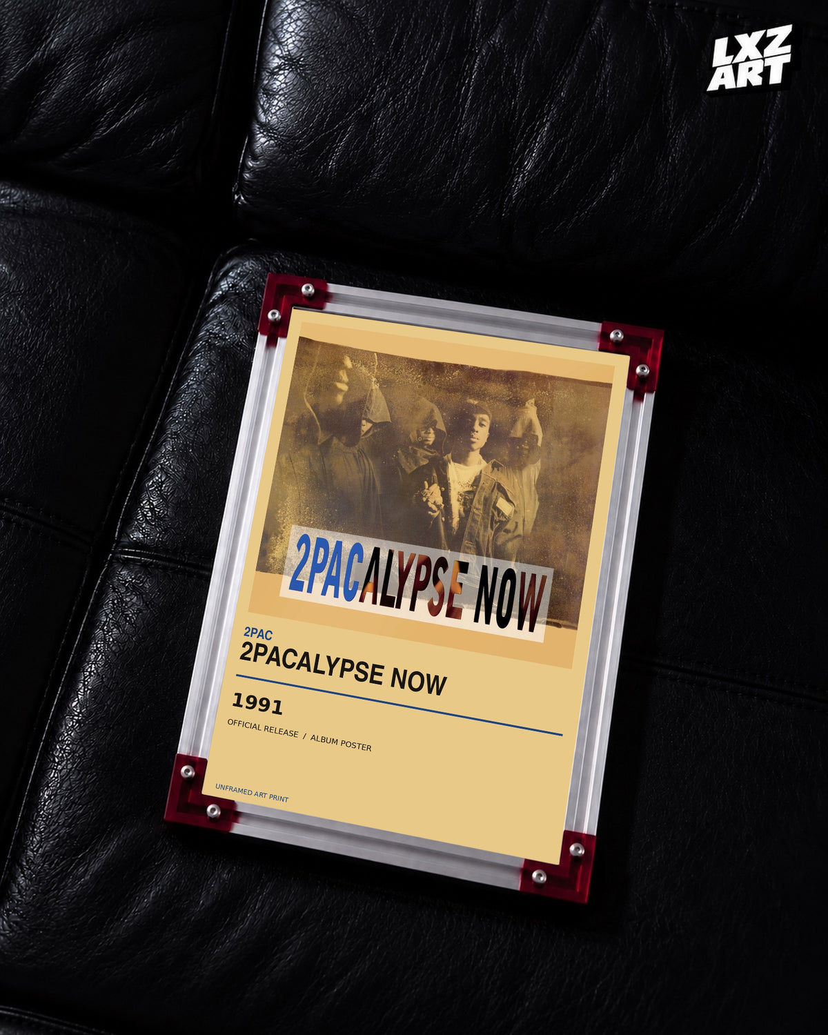 2Pac 2Pacalypse Now Album Poster | Unframed Wall Art — LXZART display 2; frame not included
