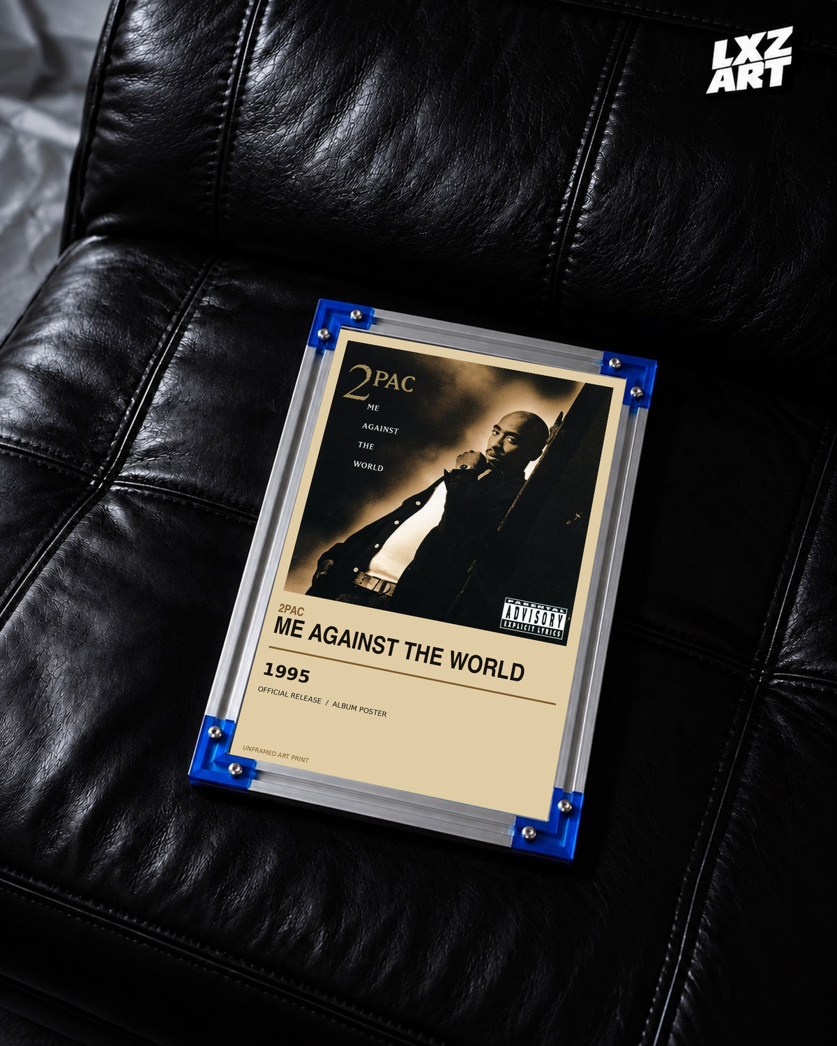 2Pac Me Against the World Album Poster | Unframed Wall Art — LXZART display 2; frame not included
