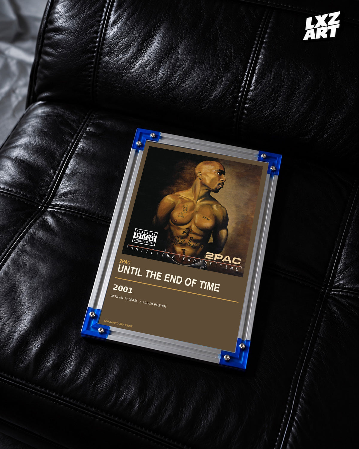 2Pac Until the End of Time Album Poster | Unframed Wall Art — LXZART display 2; frame not included