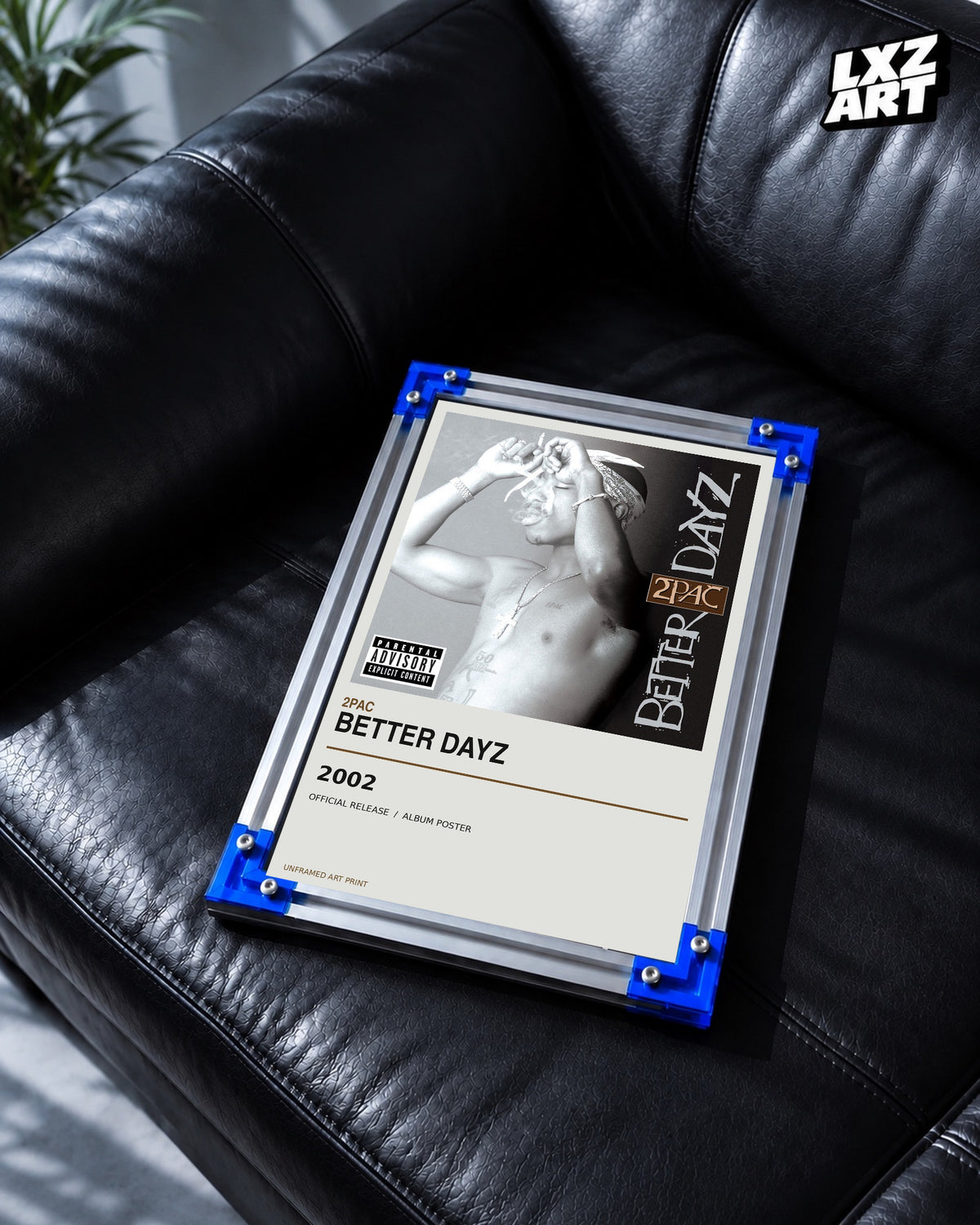 2Pac Better Dayz Album Poster | Unframed Wall Art — LXZART display 2; frame not included
