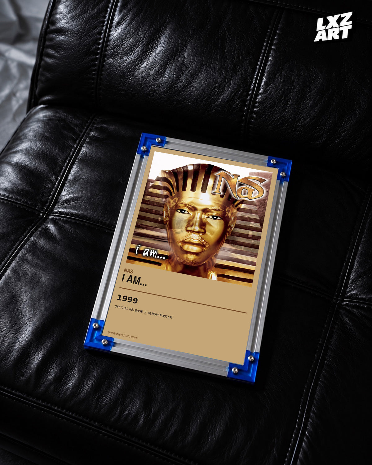 Nas I Am... Album Poster | Unframed Wall Art — LXZART display 2; frame not included