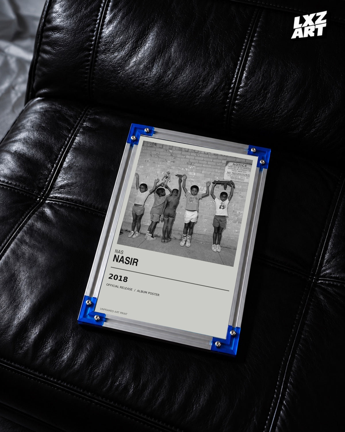 Nas NASIR Album Poster | Unframed Wall Art — LXZART display 2; frame not included