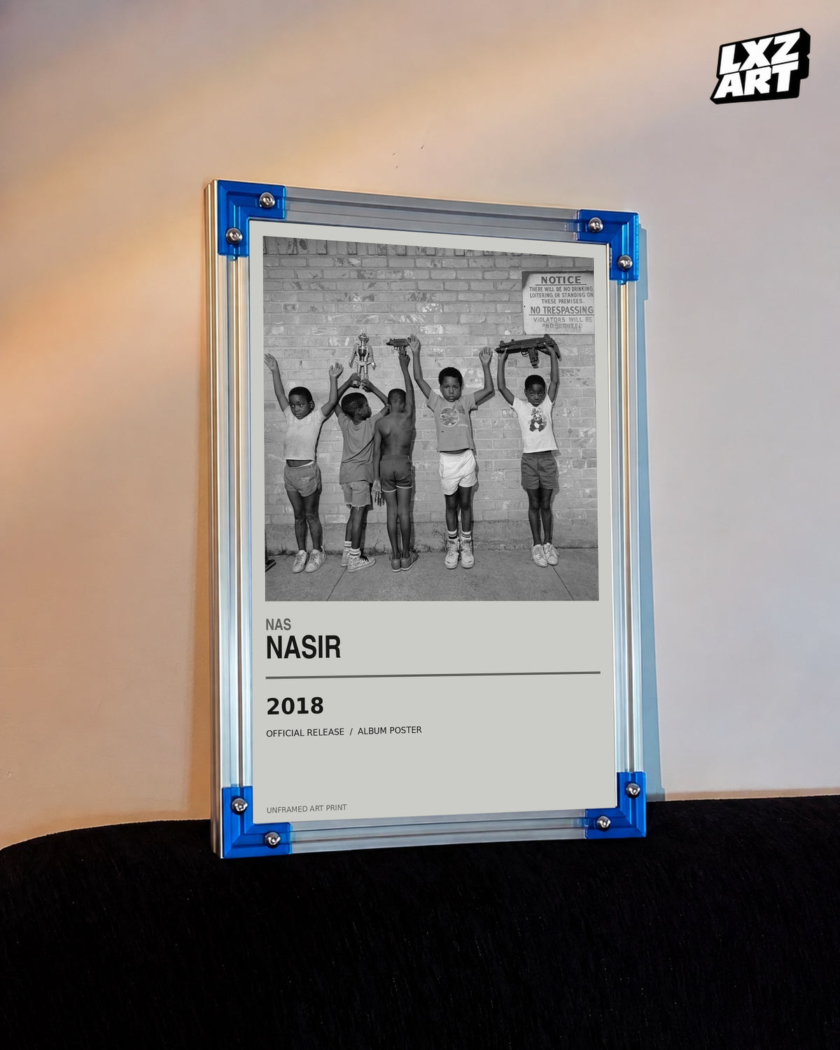 Nas NASIR Album Poster | Unframed Wall Art — LXZART display 3; frame not included