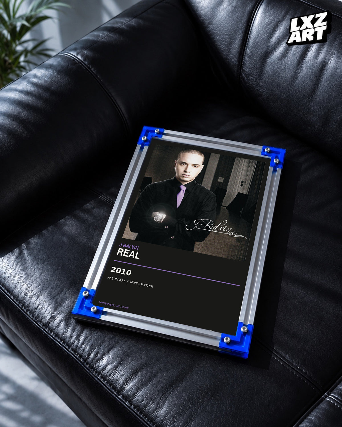 J Balvin Real Album Poster | Unframed Wall Art — LXZART display 2; frame not included
