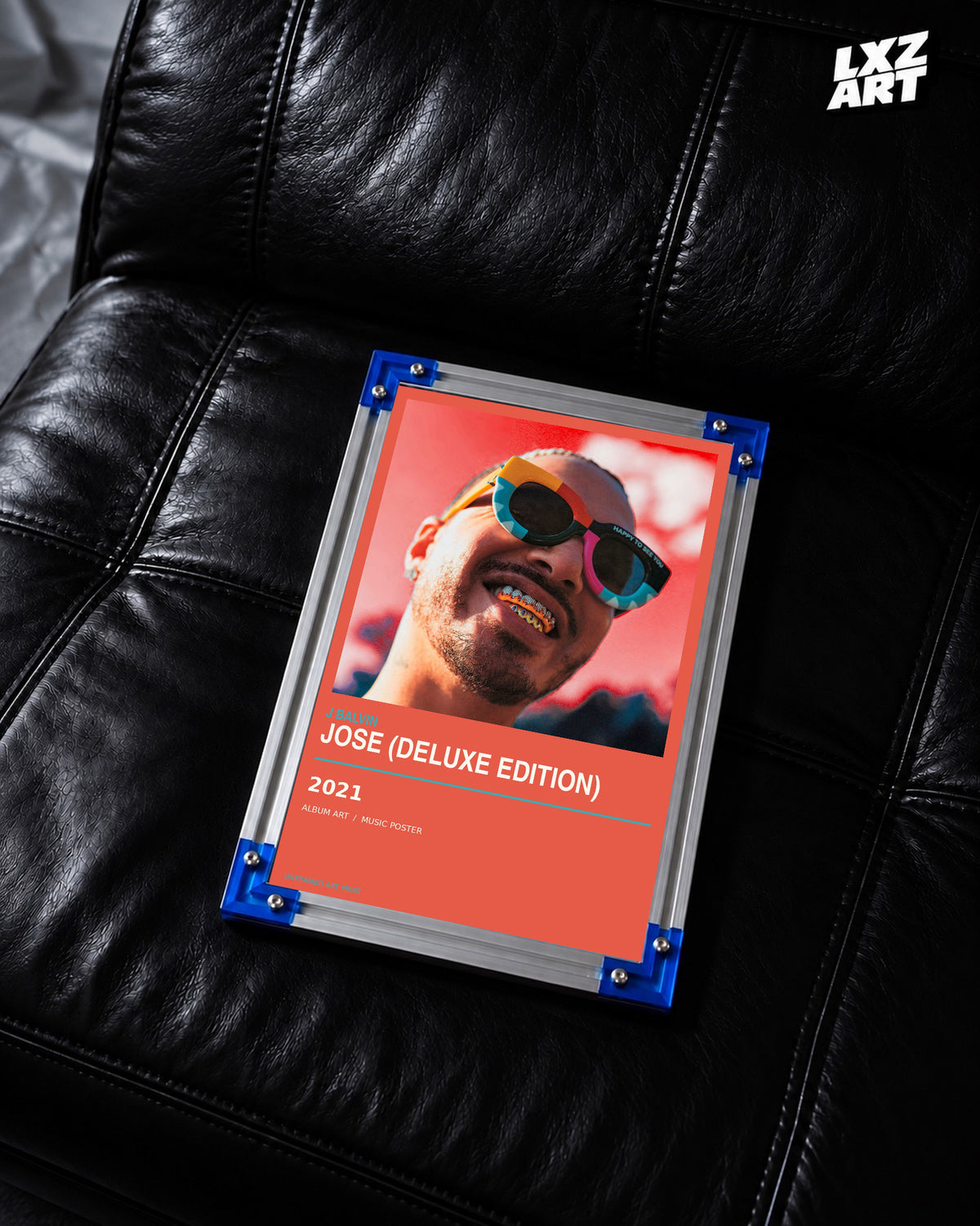 J Balvin JOSE Deluxe Edition Album Poster | Unframed Wall Art — LXZART display 2; frame not included